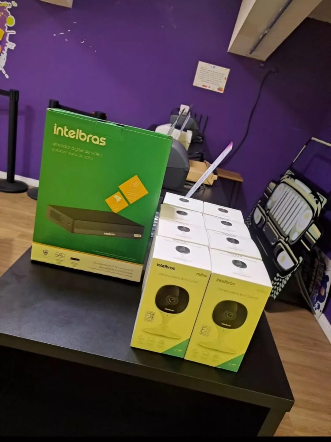 Equipamentos Intelbras para CFTV e alarme na Além do Véu Kids